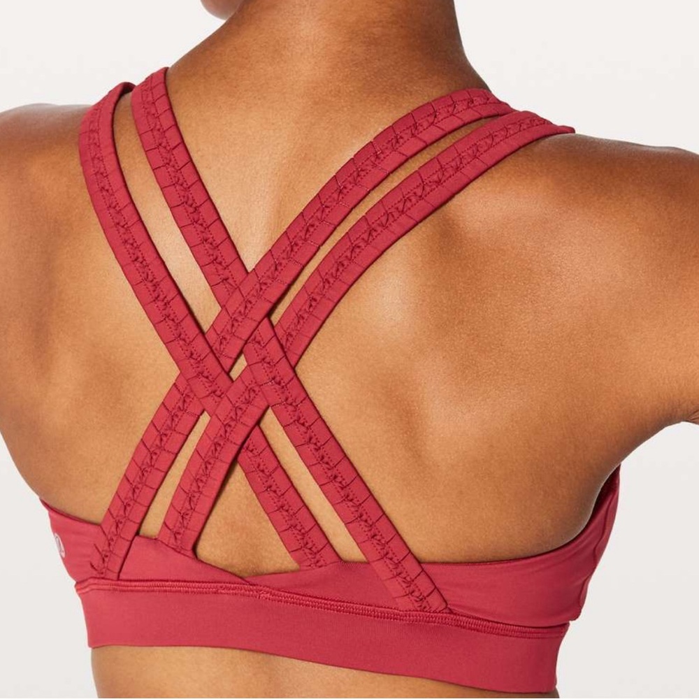 Lululemon Energy Bra Braided Persian Red